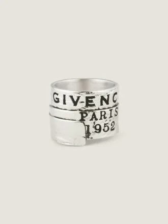Anillo Tape de Givenchy en metal y esmalte