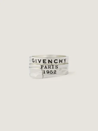 Anillo Tape de Givenchy en metal y esmalte