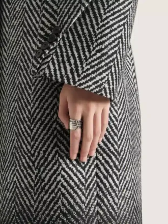 Anillo Tape de Givenchy en metal y esmalte