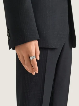 Anillo Tape de Givenchy en metal y esmalte