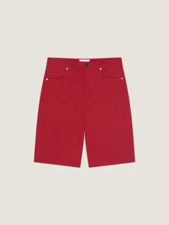 Bermudas de denim sobreteñido