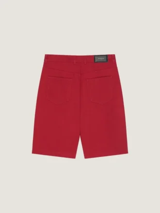 Bermudas de denim sobreteñido