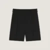 Bermudas de doble pliegue en lana