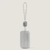 Bolso de mano de noche de metal con joya de cristal