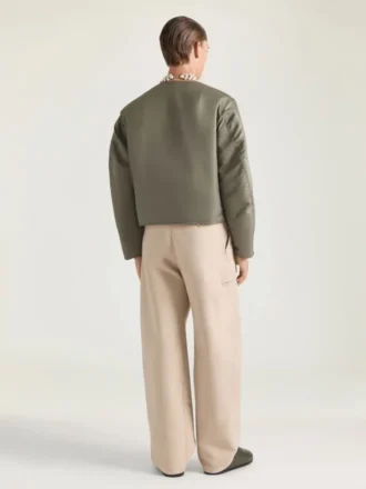 Bomber con costuras de alta costura en nailon con parche de Givenchy Paris