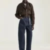 Bomber con cuello chal con cremallera de nailon