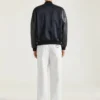 Bomber de cuero y satén con bordado de Givenchy Paris Bomber de cuero y satén con bordado de Givenchy Paris