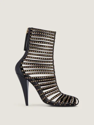 Botines Cage de piel con tachuelas