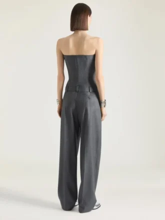 Bustier tipo «bullet» entallado de una pieza en lana