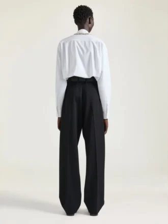 Camisa corta de popelín con cristales