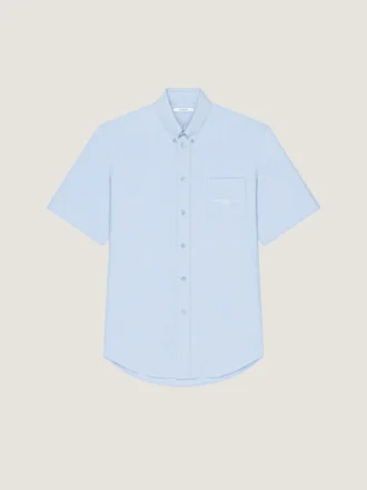 Camisa de algodón Oxford con jacquard Givenchy Paris