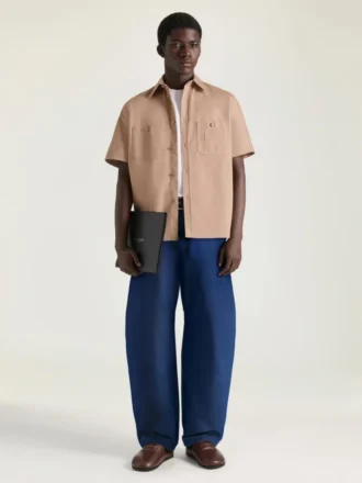 Camisa de alta costura en algodón con parche de Givenchy Paris