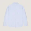 Camisa de rayas con costuras de alta costura en algodón Oxford