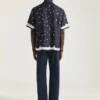 Camisa de seda con estampado floral