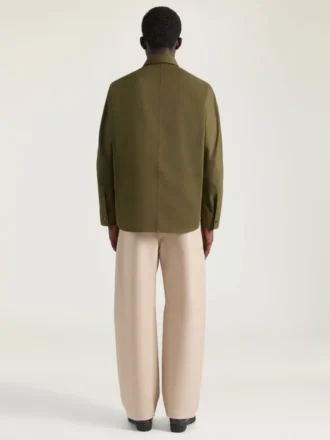 Camisa oversize con costuras de alta costura en algodón y parche de Givenchy Paris