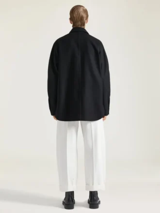 Camisa oversize con costuras de alta costura en franela