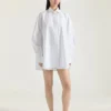 Camisa tipo capullo de popelín con bordado Givenchy