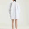 Camisa tipo capullo de popelín con bordado Givenchy
