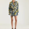 Pantalones cortos de viscosa con estampado floral Pantalones cortos de viscosa con estampado floral