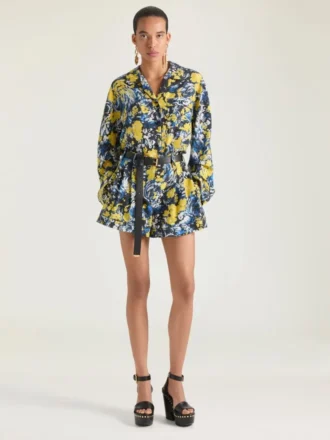 Pantalones cortos de viscosa con estampado floral