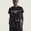 Camiseta de algodón con estampado de cinta Givenchy