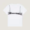 Camiseta de algodón con estampado de sujetador con corte Camiseta de algodón con estampado de sujetador con corte