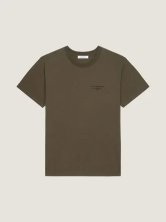 Camiseta de algodón con estampado del logotipo de Givenchy