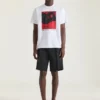 Camiseta de algodón con estampado surrealista Camiseta de algodón con estampado surrealista