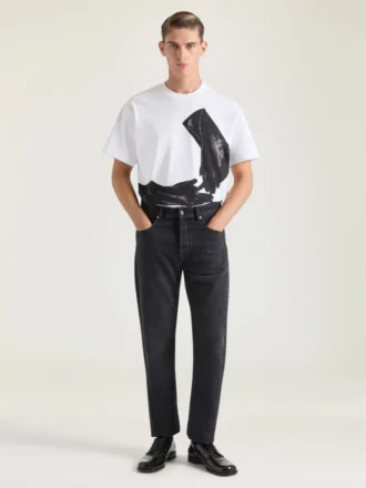 Camiseta de algodón con estampado surrealista