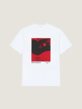 Camiseta de algodón con estampado surrealista