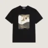 Camiseta de algodón con estampado surrealista Camiseta de algodón con estampado surrealista