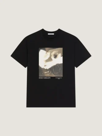 Camiseta de algodón con estampado surrealista