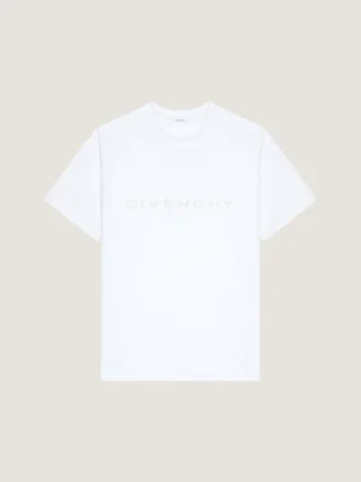 Camiseta de algodón y seda con jacquard Givenchy Paris