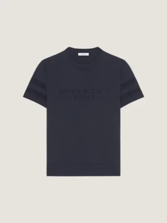 Camiseta de punto de algodón con jacquard Givenchy Paris