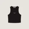 Camiseta sin mangas corta de algodón con estampado Givenchy Paris Camiseta sin mangas corta de algodón con estampado Givenchy Paris