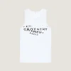 Camiseta sin mangas de algodón con estampado del sello de Givenchy