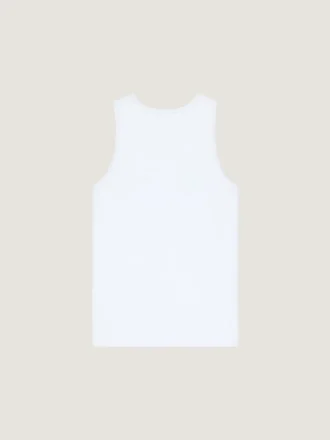 Camiseta sin mangas de algodón con estampado del sello de Givenchy