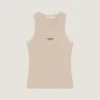 Camiseta sin mangas de corte ajustado de algodón con estampado Givenchy Paris Camiseta sin mangas de corte ajustado de algodón con estampado Givenchy Paris
