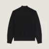 Cardigan con costuras de alta costura en felpa bordada con «Givenchy Paris»