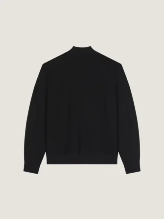 Cardigan con costuras de alta costura en felpa bordada con «Givenchy Paris»