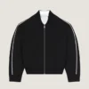 Cardigan con costuras de alta costura en jacquard de lana Givenchy Paris