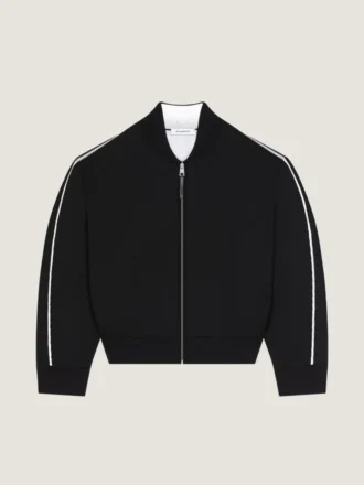 Cardigan con costuras de alta costura en jacquard de lana Givenchy Paris