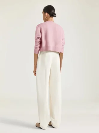 Cardigan corto de lana y cachemira
