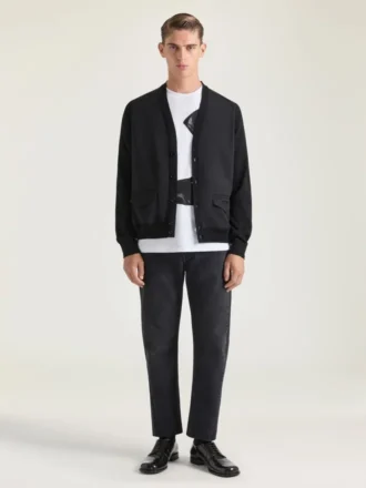 Cardigan de punto de algodón con jacquard Givenchy Paris