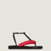 Chanclas bicolor Boudoir en piel napa Chanclas bicolor Boudoir en piel napa