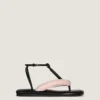 Chanclas bicolor Boudoir en piel napa Chanclas bicolor Boudoir en piel napa