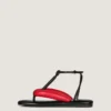 Chanclas bicolor Boudoir en piel napa Chanclas bicolor Boudoir en piel napa
