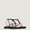 Chanclas bicolor Boudoir en piel napa Chanclas bicolor Boudoir en piel napa