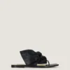 Chanclas Boudoir de piel napa con lazo Chanclas Boudoir de piel napa con lazo