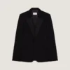 Chaqueta de esmoquin entallada de lana y mohair Chaqueta de esmoquin entallada de lana y mohair
